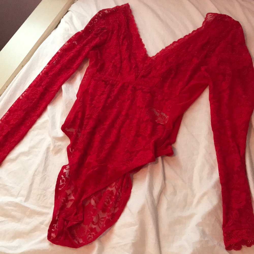 H&M Red Bodysuit NWOT